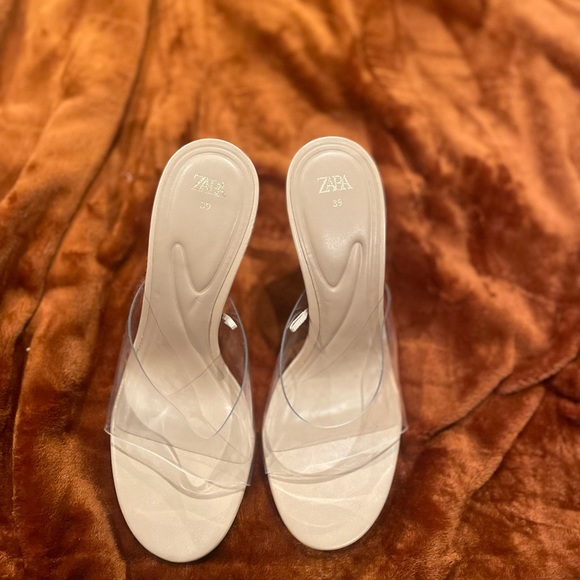 Zara Clear Heels Size 39 - Picture 3 of 4